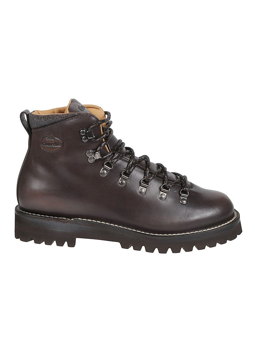 Church's Poulton Brown Leather Lace-Up Boots