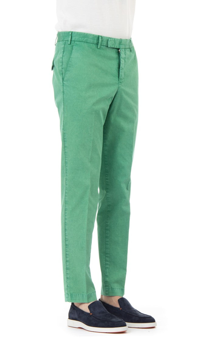 Pt Torino Cotton-Linen Master Fit Trousers