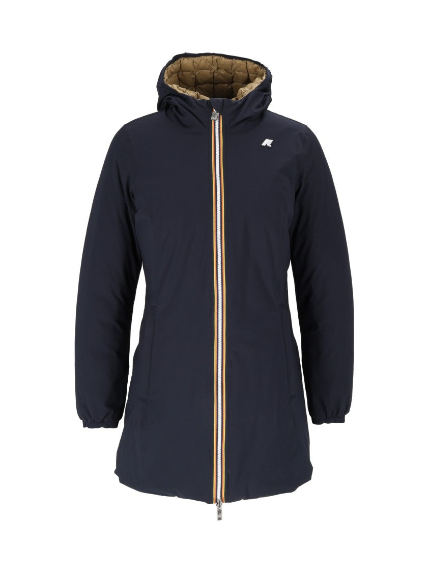 K-Way Denise St Thermo Double Reversible Quilted 3/4 Down Jacket