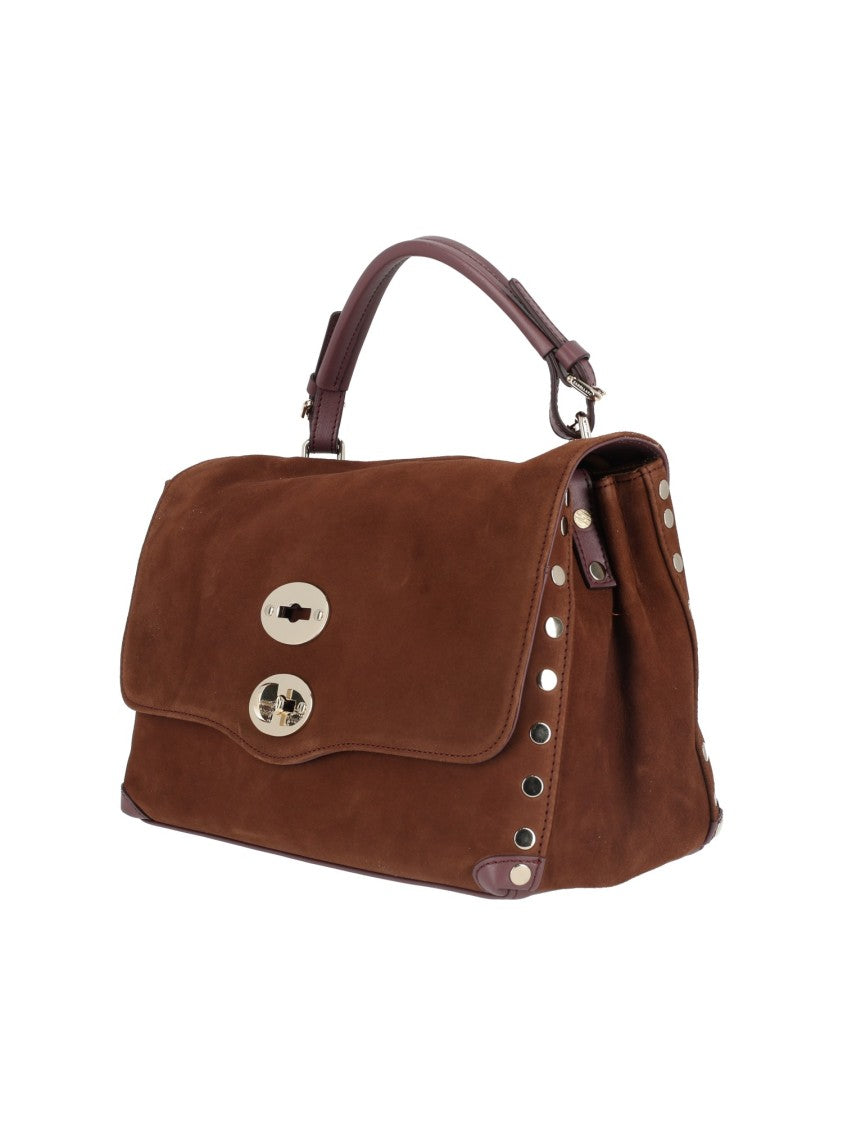 Zanellato Srl Brown Postina Zashmere Lambskin Handbag