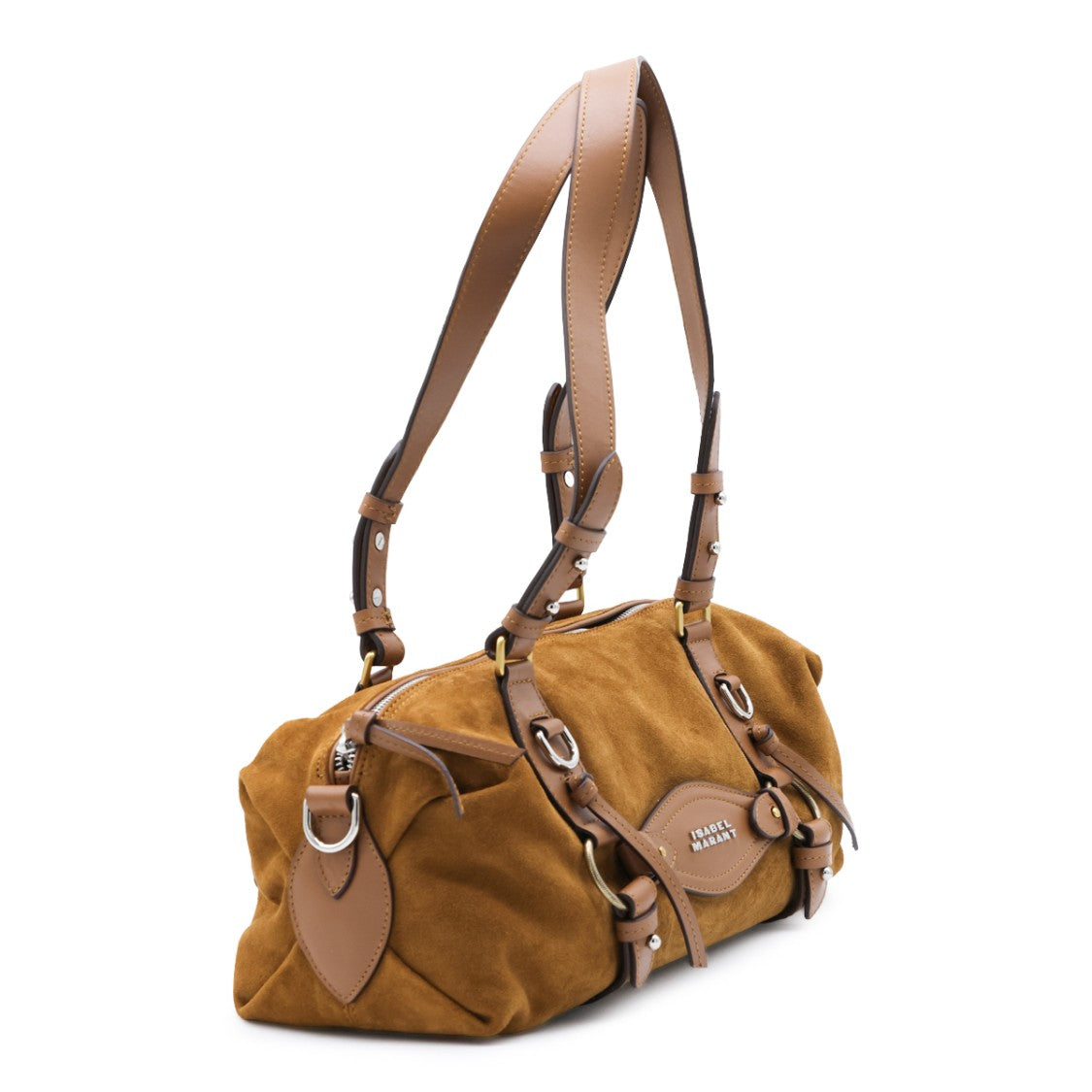 Isabel Marant Suede And Leather Elongated Shoulder Bag
