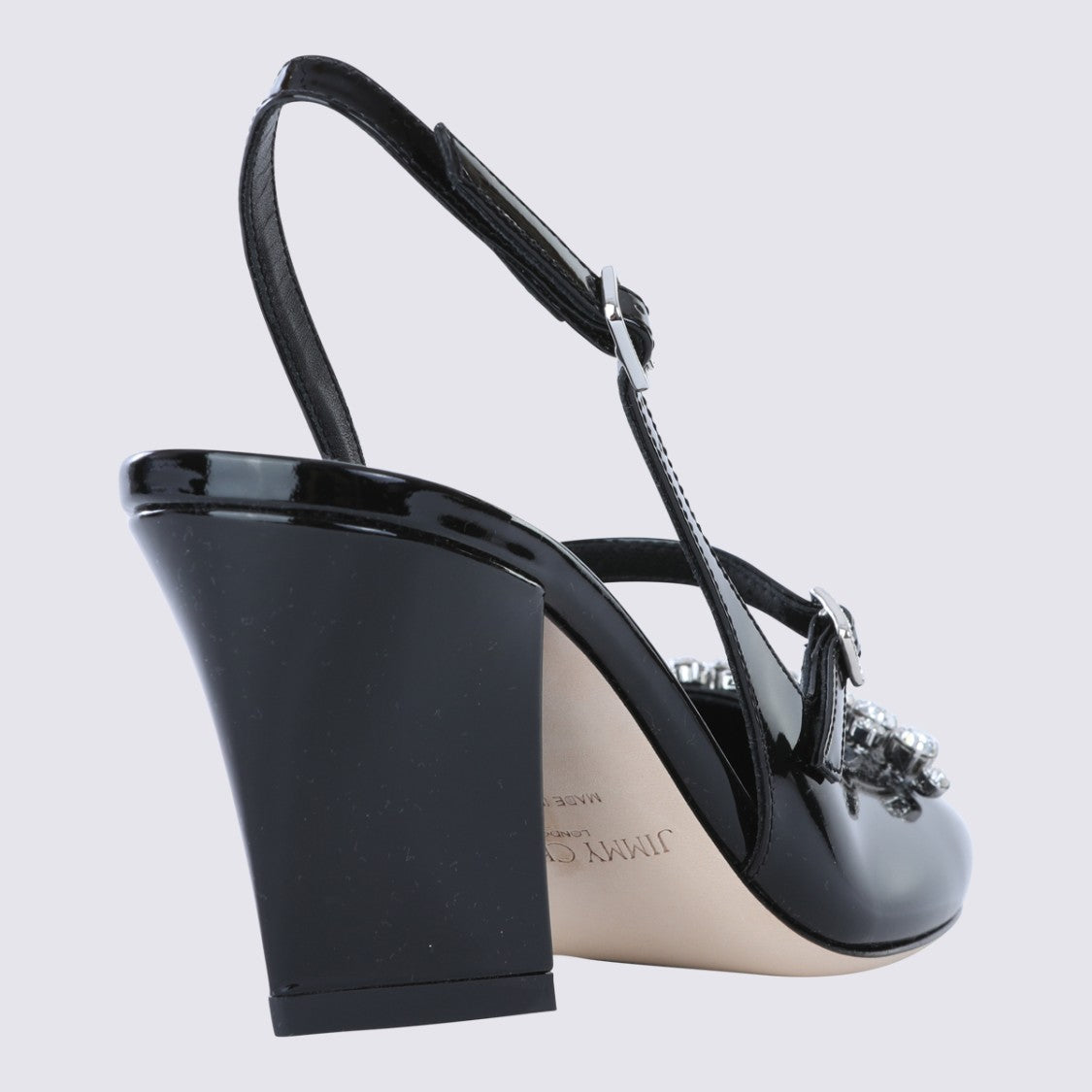 Jimmy Choo Black Leather Belinda Pumps