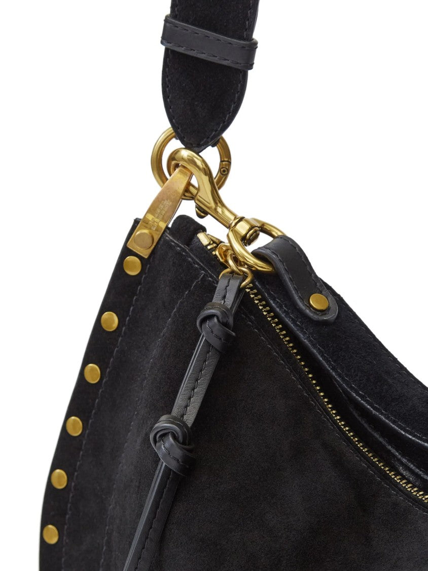 Isabel Marant Black Oskan Soft Crescent Shoulder Bag