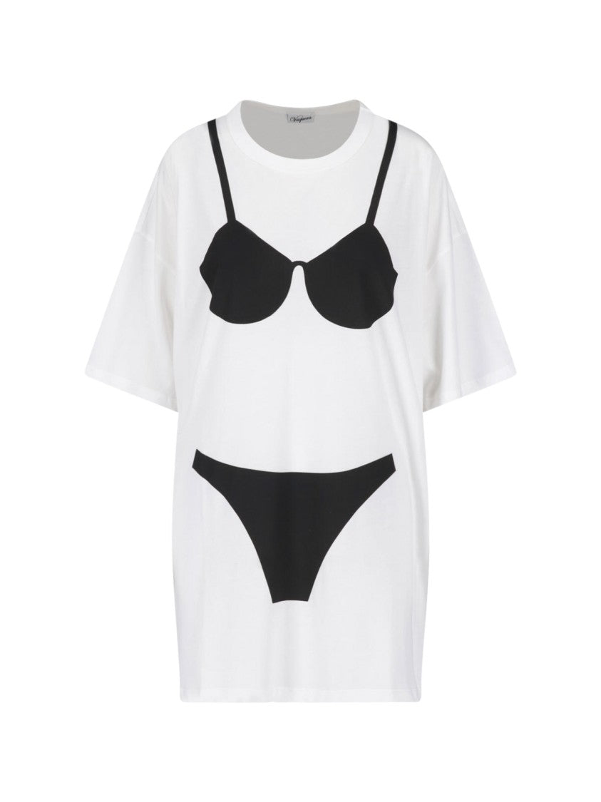 Vaquera White Graphic Cotton T-Shirt