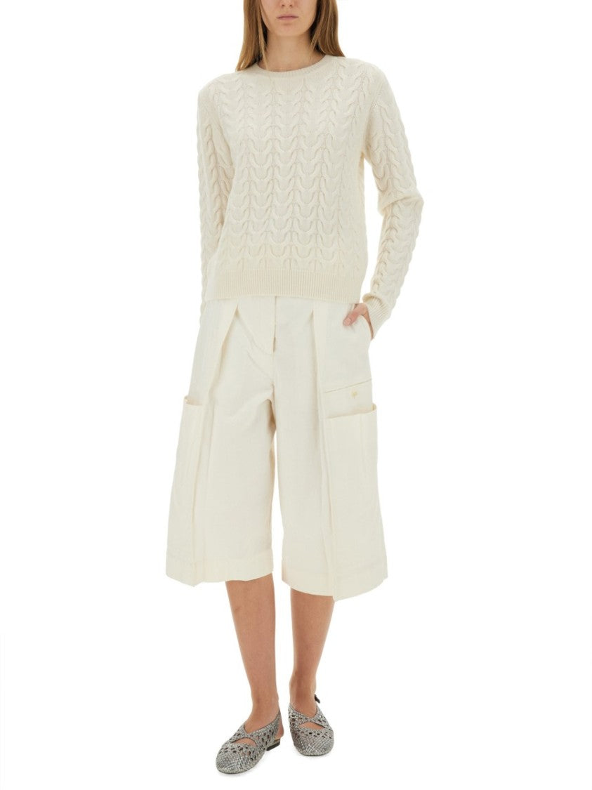 Max Mara Aramis Braided Cable Knit Cashmere Sweater