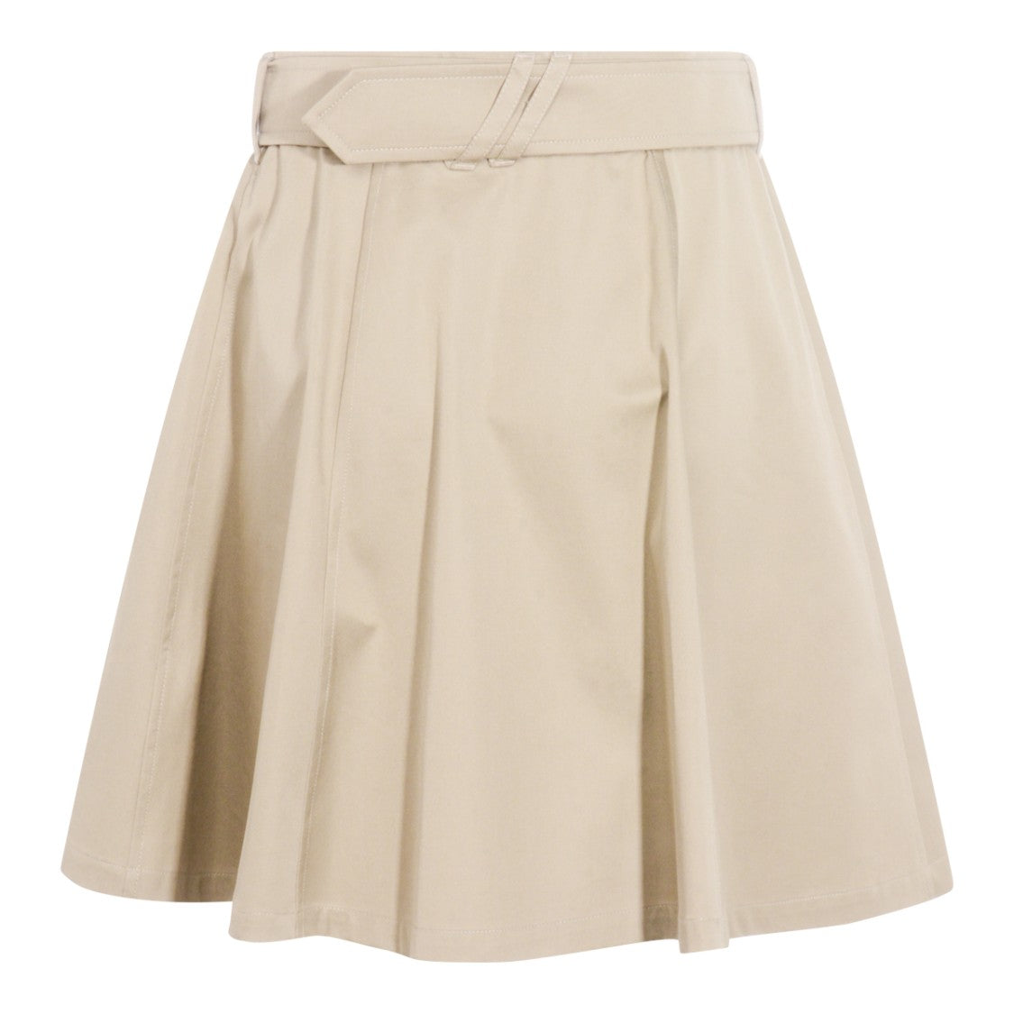 Burberry Beige Cotton Mini Skirt