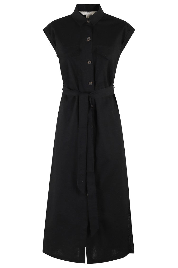 Barbour Birdie Maxi Dress With Shirt Collar