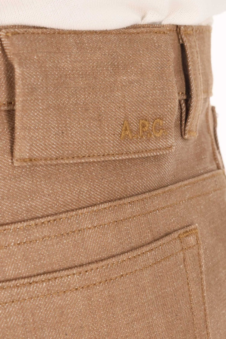 A.P.C. Tabacco Japanese Denim Straight Jeans