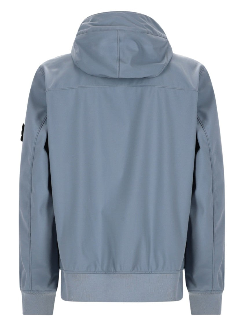Stone Island Polyester Structured Hooded Matte Parka Jacket