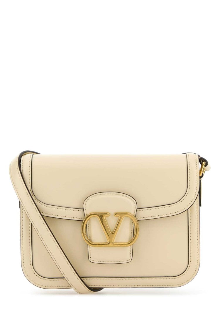 Valentino Garavani Ivory Leather 9To5 Shoulder Bag