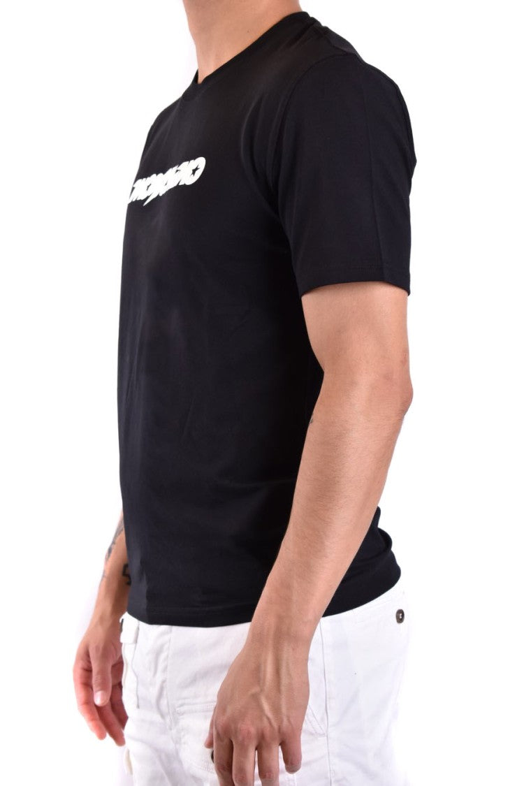 Moschino Black Short-Sleeved Cotton T-Shirt