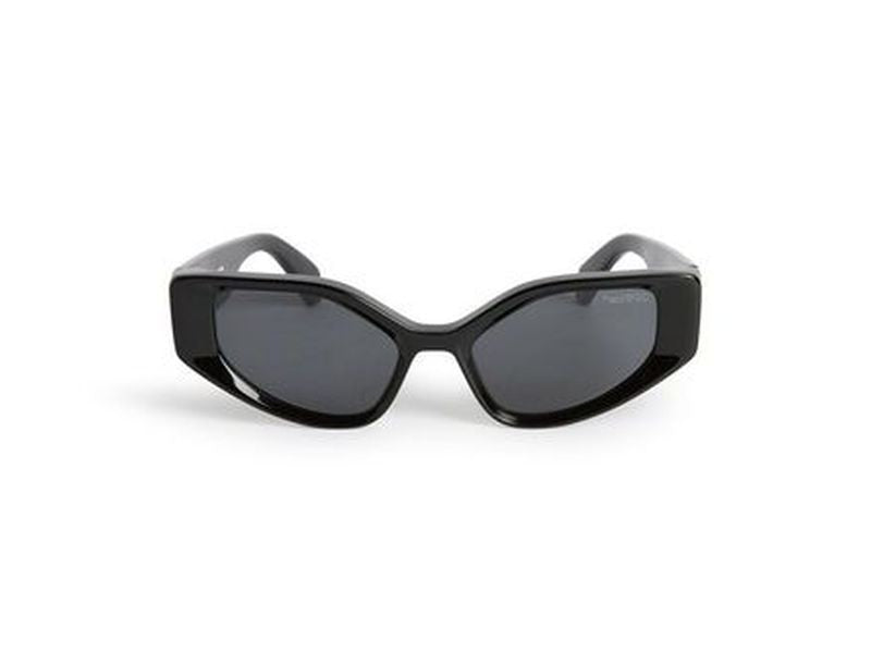 Off-White Oeri063 Memphis Oversized Black Acetate Cat-Eye Sunglasses