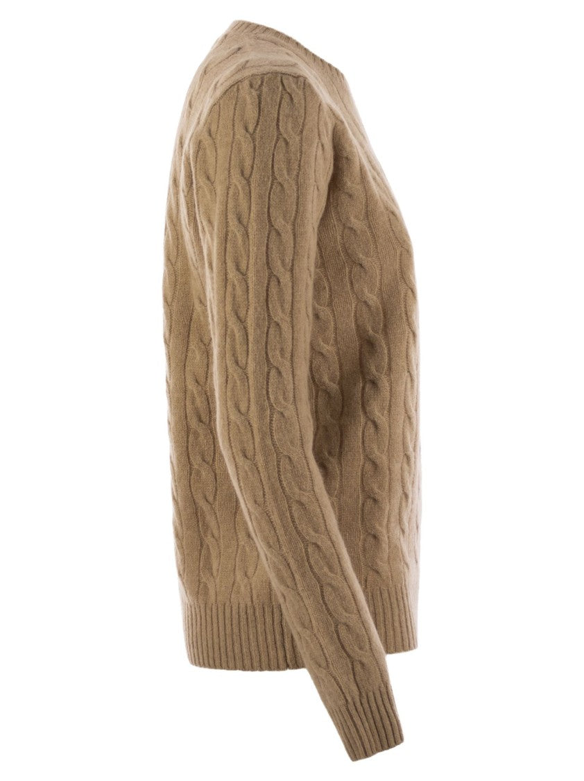 Polo Ralph Lauren Plaited Wool And Cashmere Crew-Neck