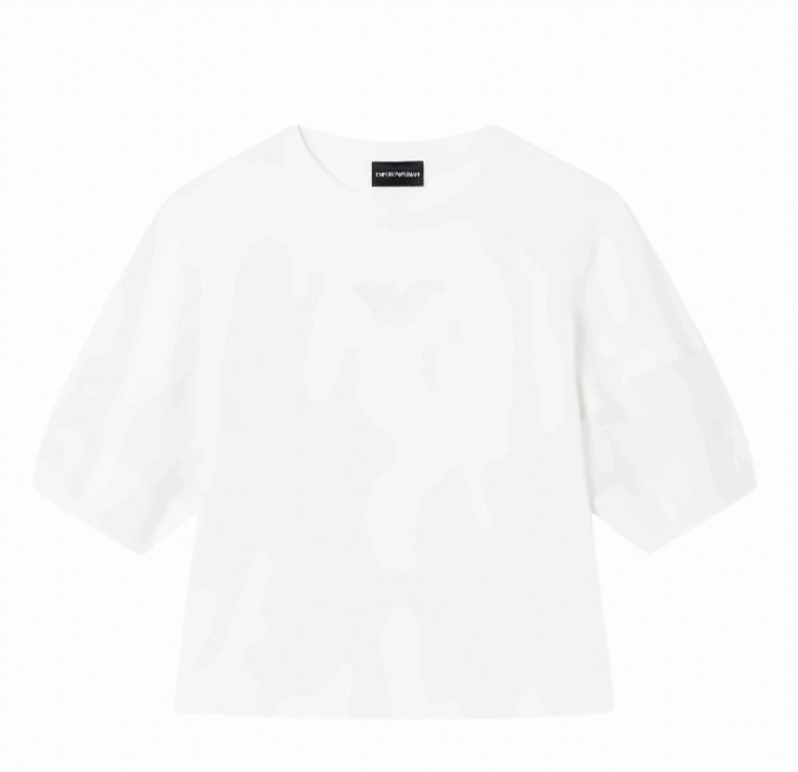 Emporio Armani Supima Cotton Mesh Insert Jersey T-Shirt