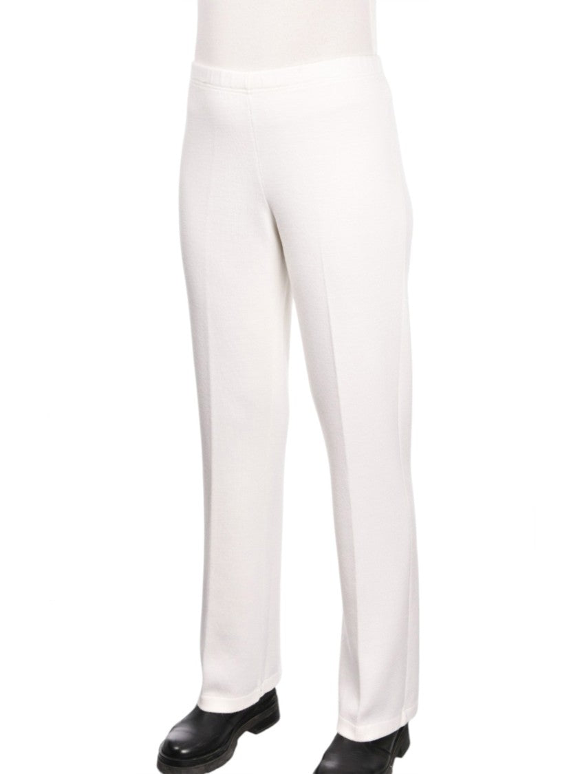 Gran Sasso Straight-Leg Wool Pants With Subtle Seam Detail
