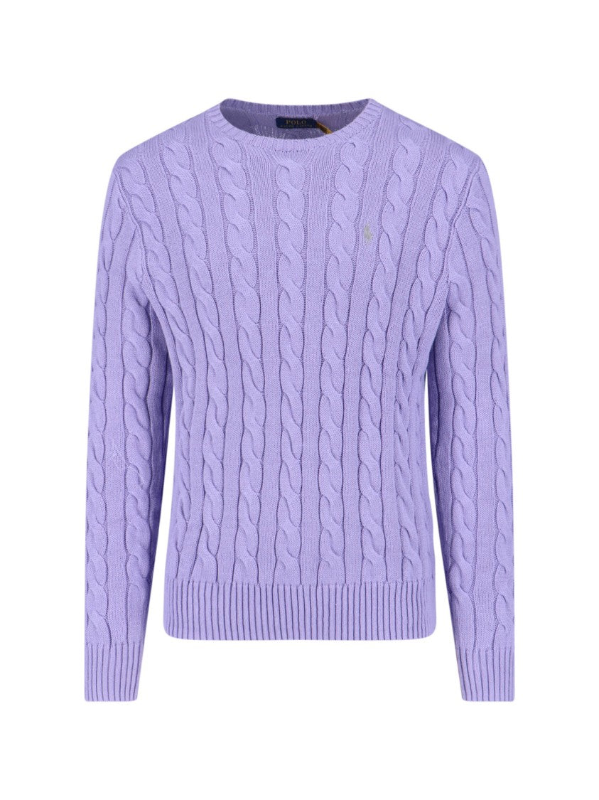 Polo Ralph Lauren Classic Knit Sweater With Ribbed Cuffs And Hem