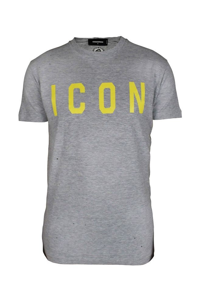 Dsquared2 Slim Fit Gray Cotton T-Shirt
