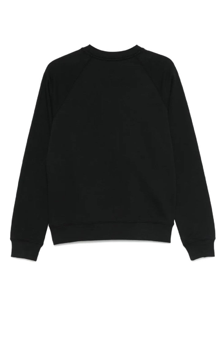 Msgm Black Crew Neckline Sweatshirt