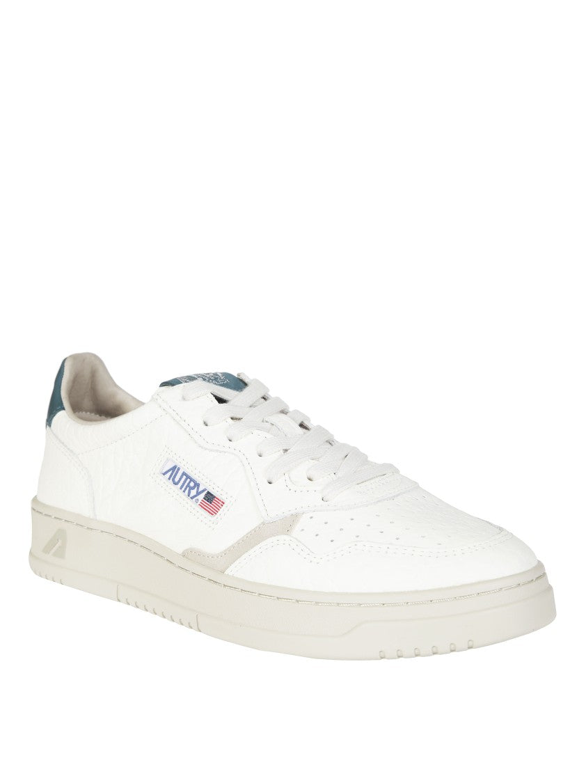 Autry White Medalist Low Leather Sneakers