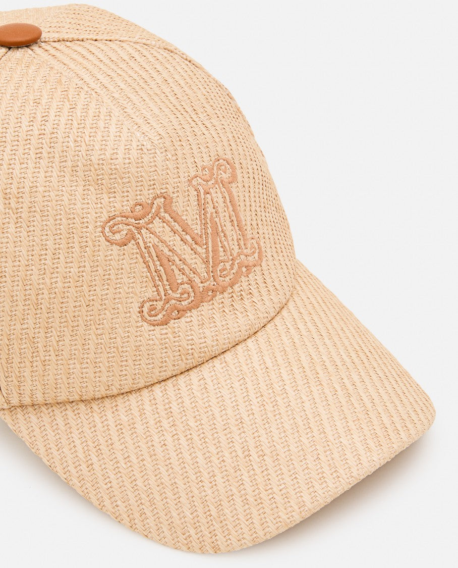Max Mara Jez Rafia Baseball Cap
