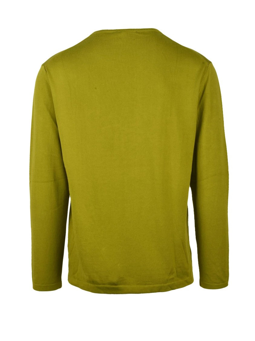 Daniele Fiesoli Pistachio Green Minimalist Cotton Sweater