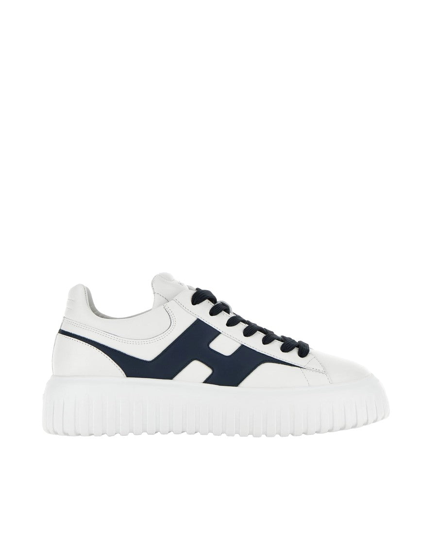 Hogan H-Stripes Low-Top Sneakers With Smooth Leather Upper