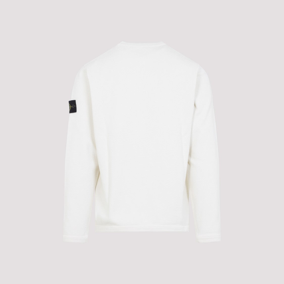 Stone Island Minimalist Cotton Sweatshirt With Distinctive Patch