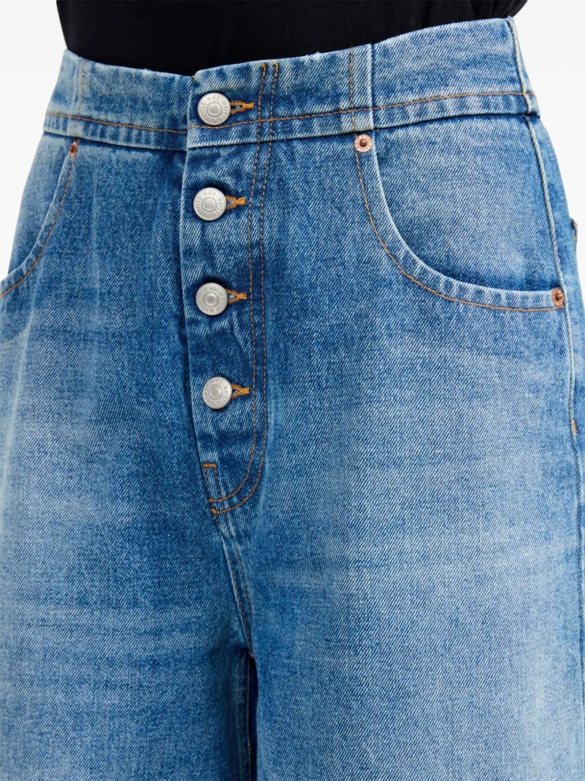 Mm6 By Maison Margiela Button-Up Straight Jeans