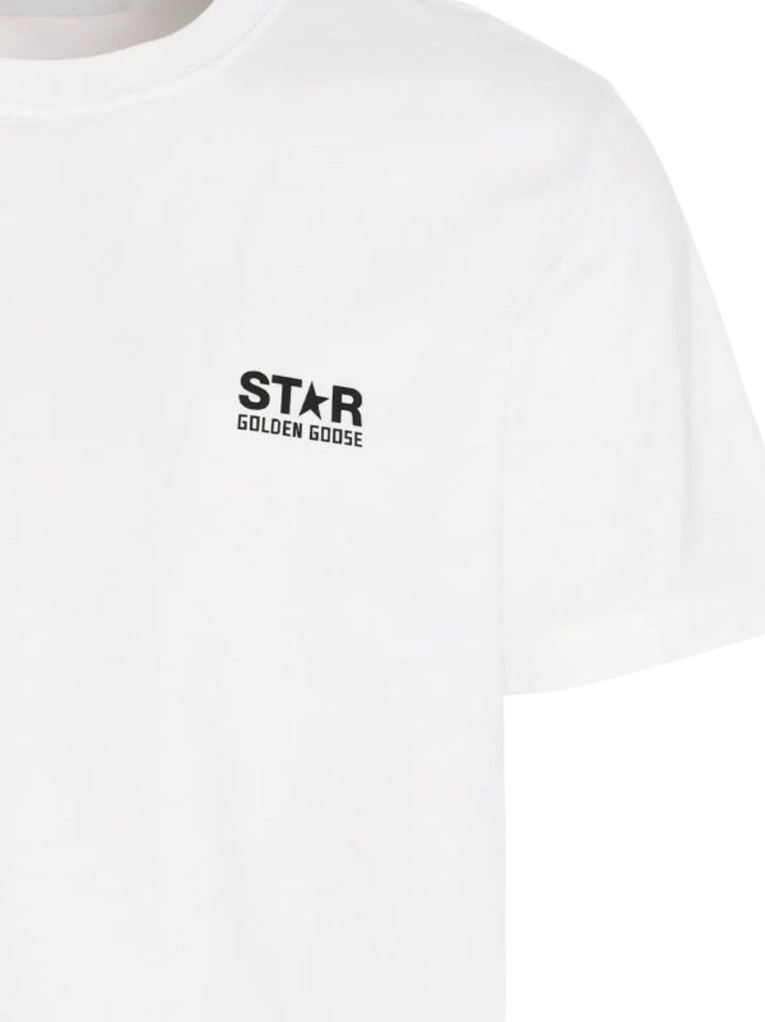 Golden Goose White Iconic Logo Cotton T-Shirt