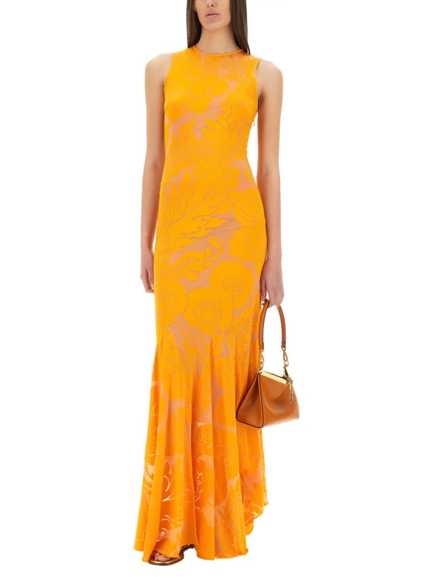Etro Stretch Jersey Cut-Out Dress