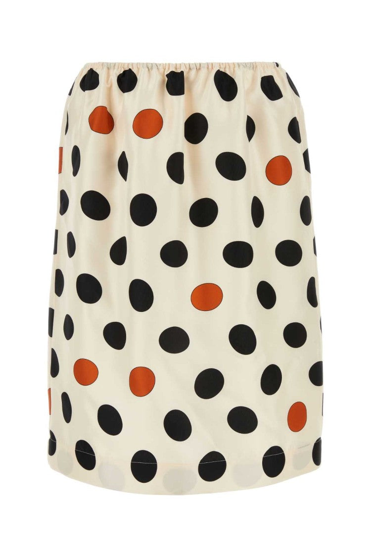 Bottega Veneta Printed Silk Skirt