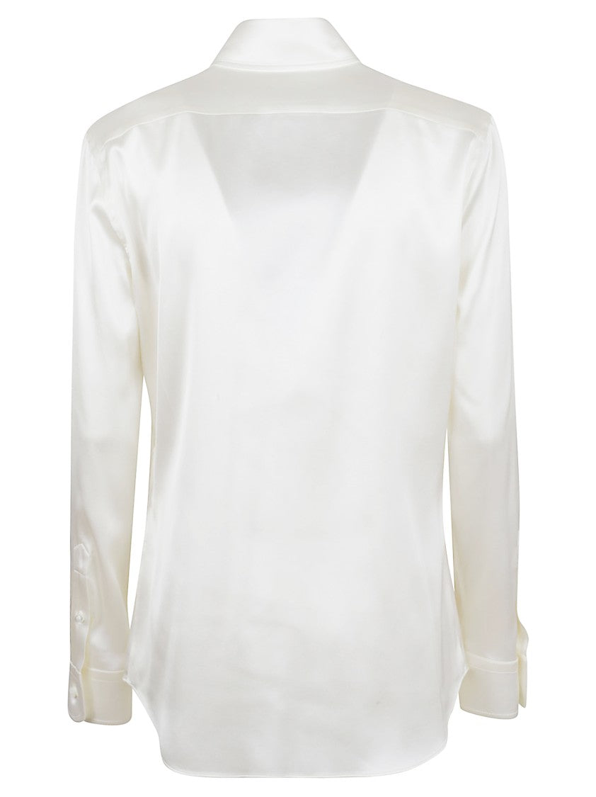 Polo Ralph Lauren Silk Shirt With Classic Collar