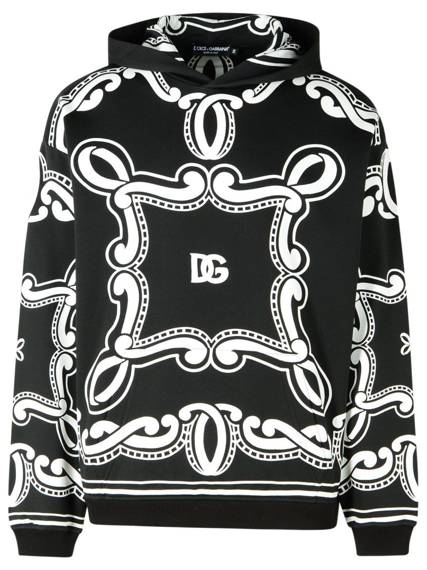 Dolce & Gabbana Black Cotton Sweatshirt