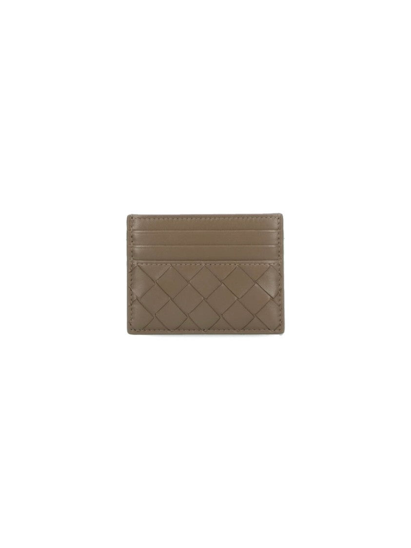 Bottega Veneta "Intrecciato" Card Holder – Green