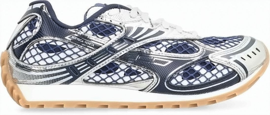 Bottega Veneta Dynamic Mesh Sneakers With Metallic Accents