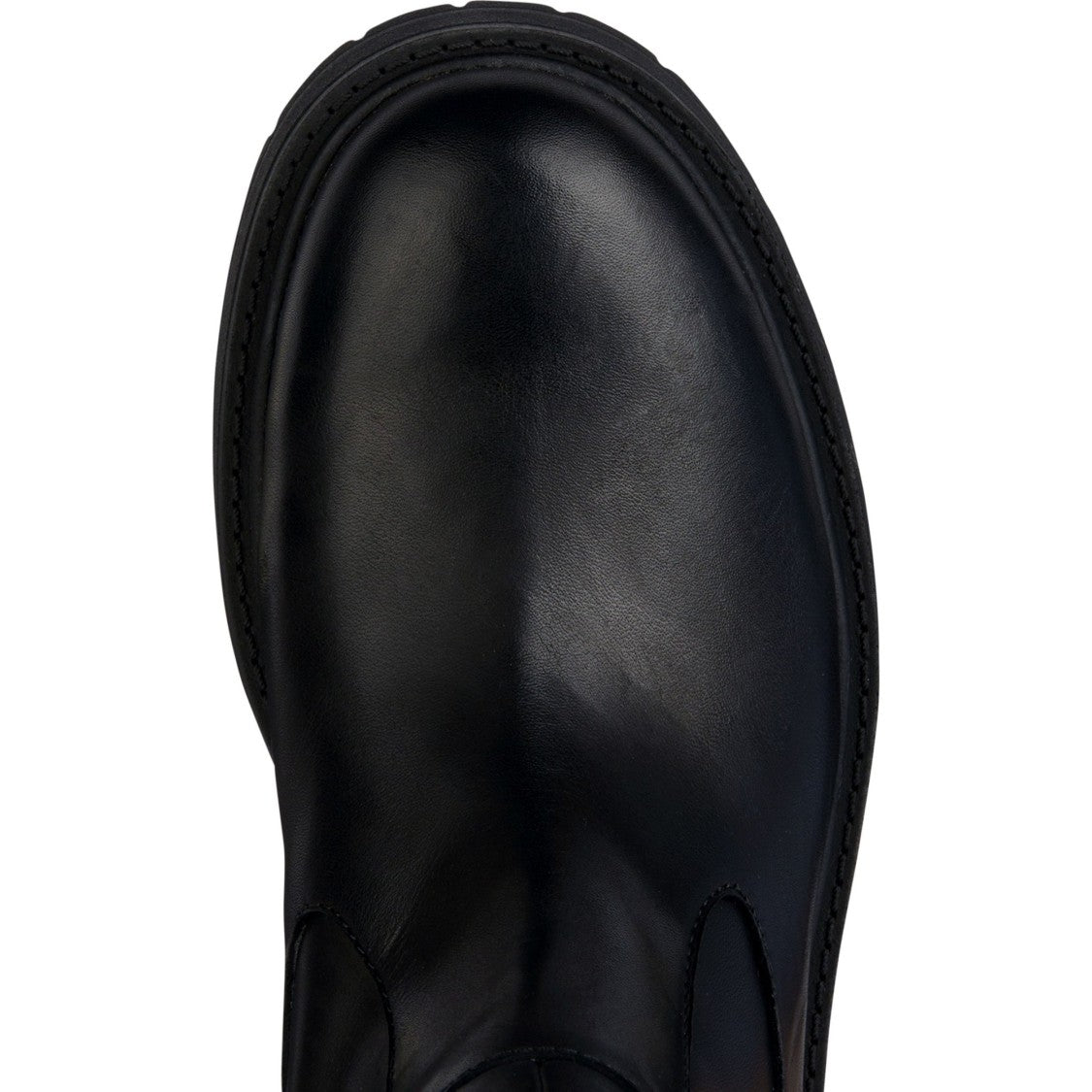 Geox Black Spherica Ec7 Textured Sole Zipper Leather Boots