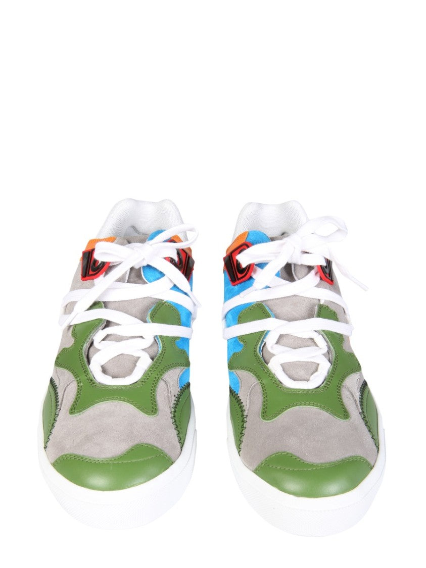 N°21 Sporty Hybrid Sneakers With Suede