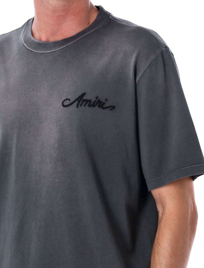 Amiri Bleach Bandana Patch T-Shirt