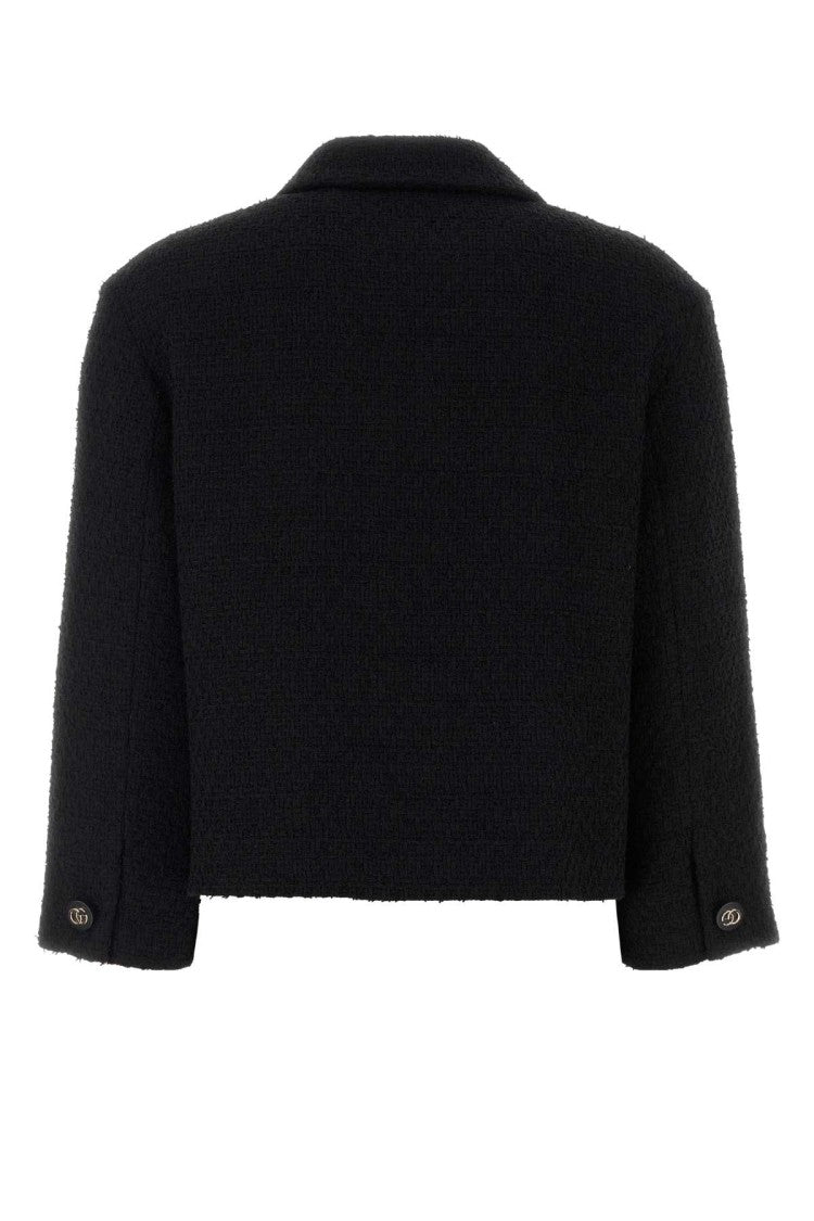 Gucci Black Boucle Blazer