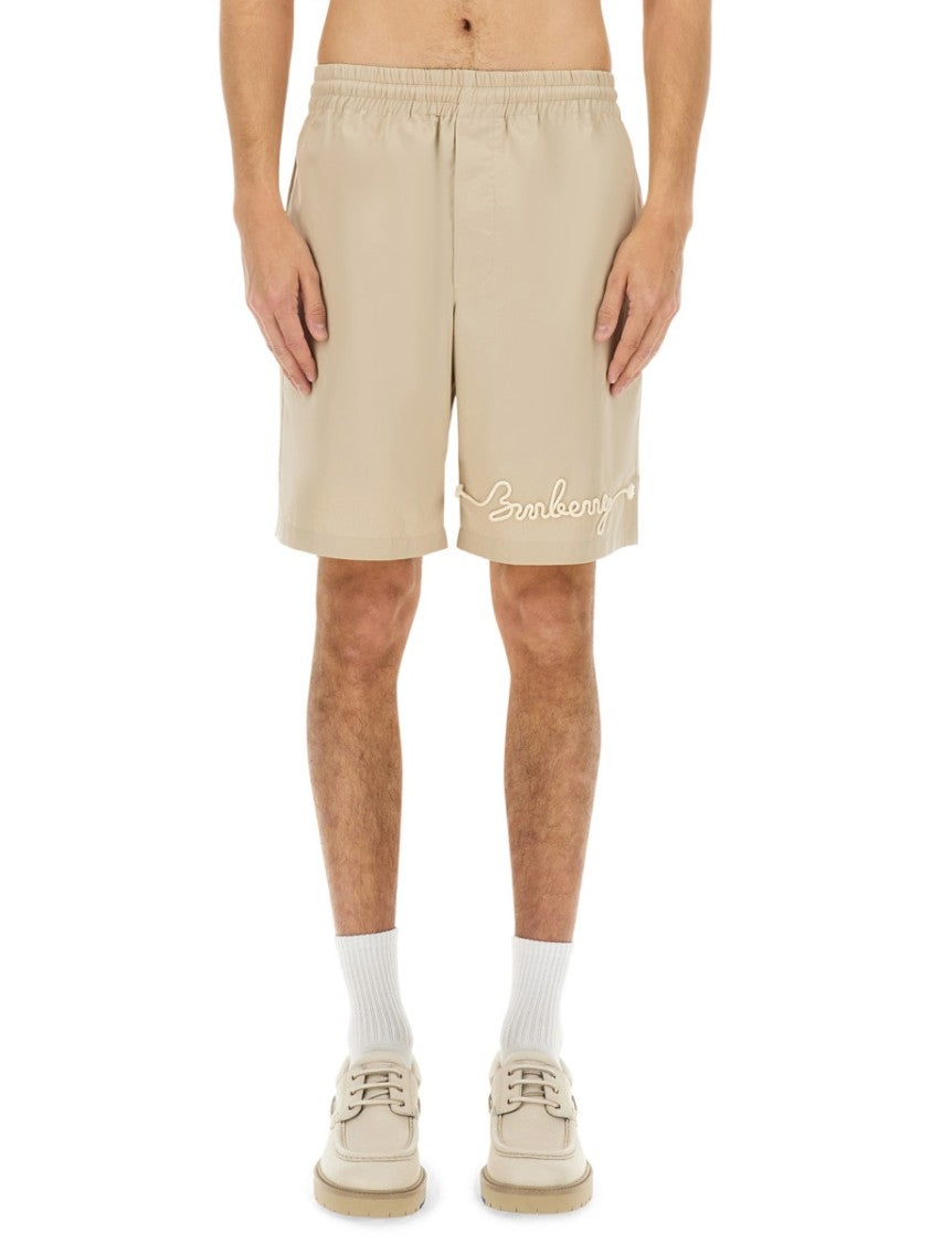 Burberry Nautical Style Logo Shorts