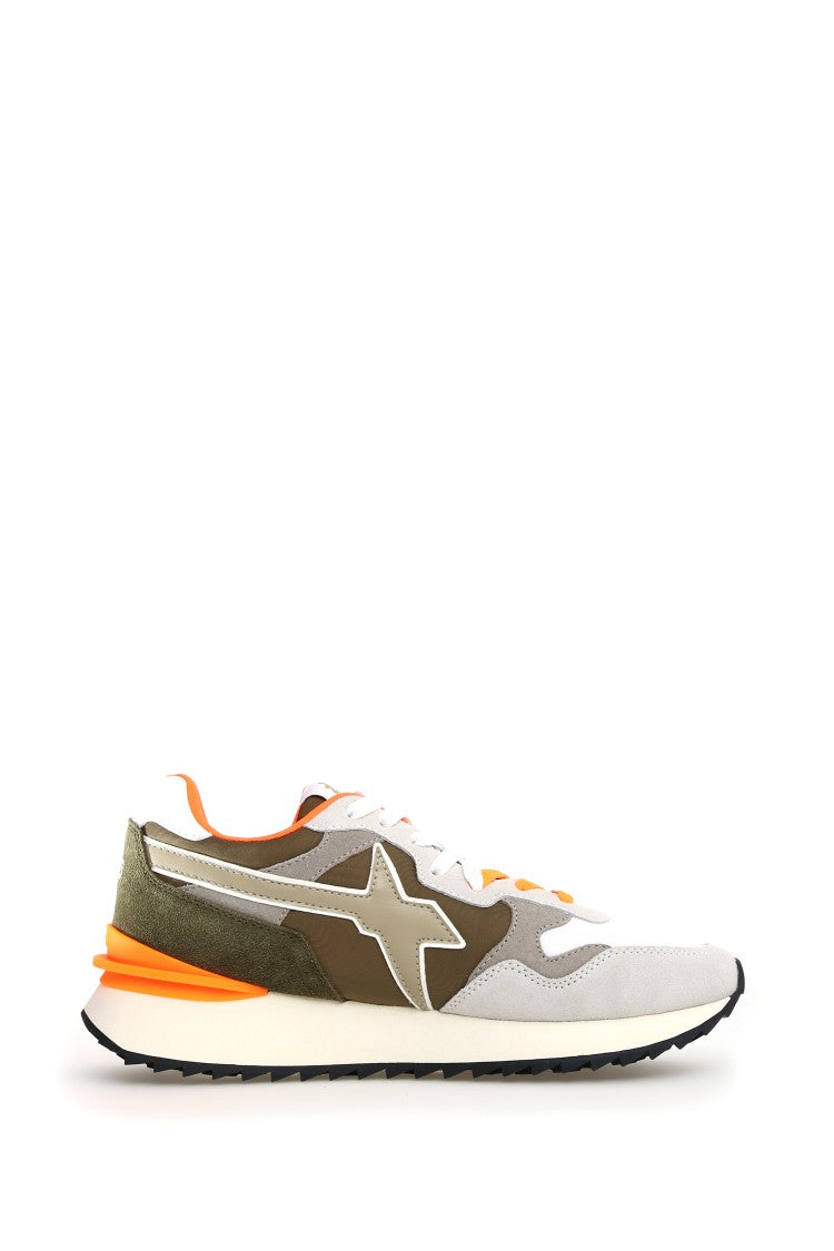 W6yz Avant-Garde Suede Technical Notched Sole Sneakers