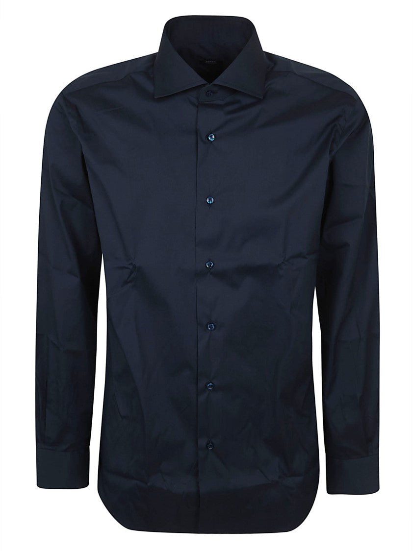 Barba Napoli Slightly Stretch Cotton Formal Shirt