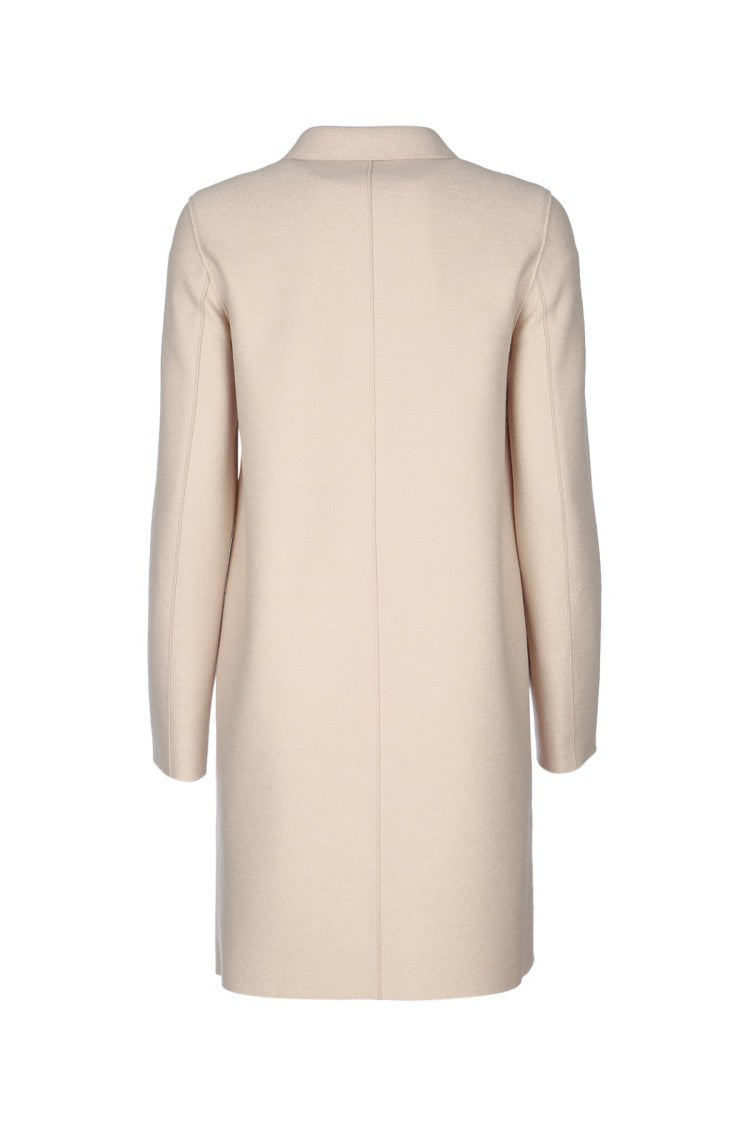 Harris Wharf London Women Button Up Boxy Coat Pressed Wool