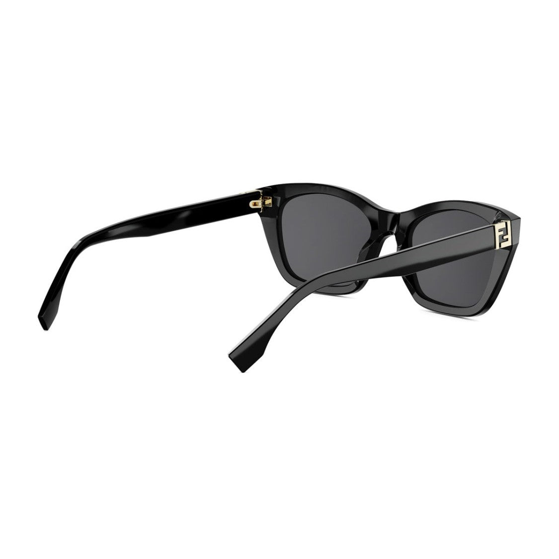 Fendi Black Forever Fe40205i Angular Cat-Eye Acetate Sunglasses