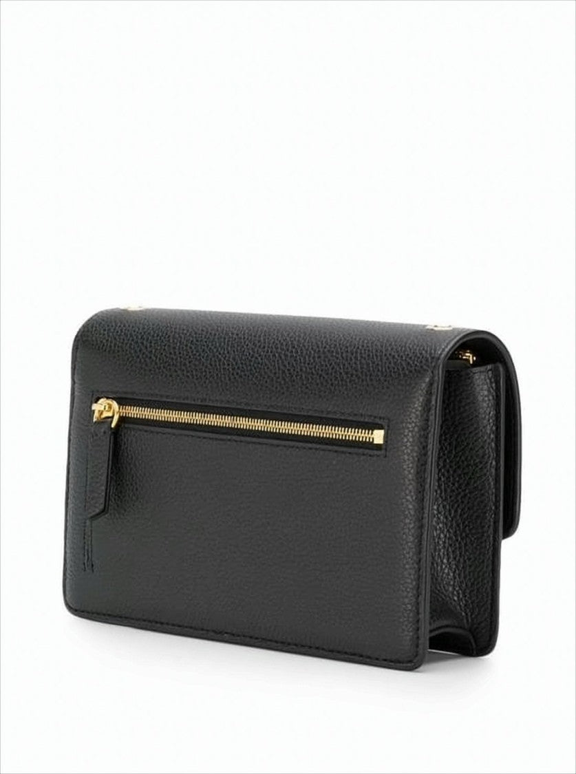 Mulberry Textured Leather Mini Shoulder Bag With Gold-Tone Clasp