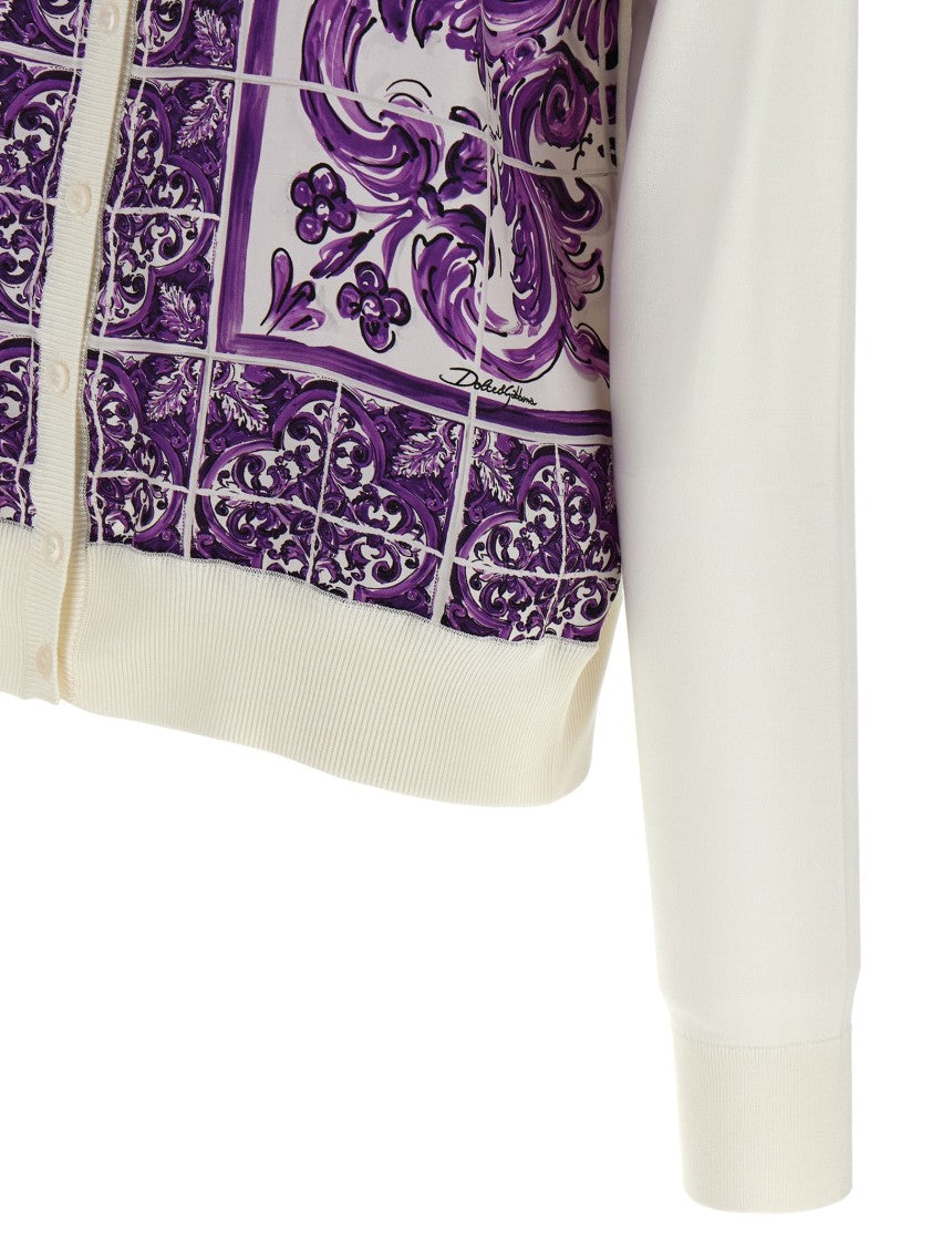 Dolce & Gabbana Maiolica' Print Cardigan