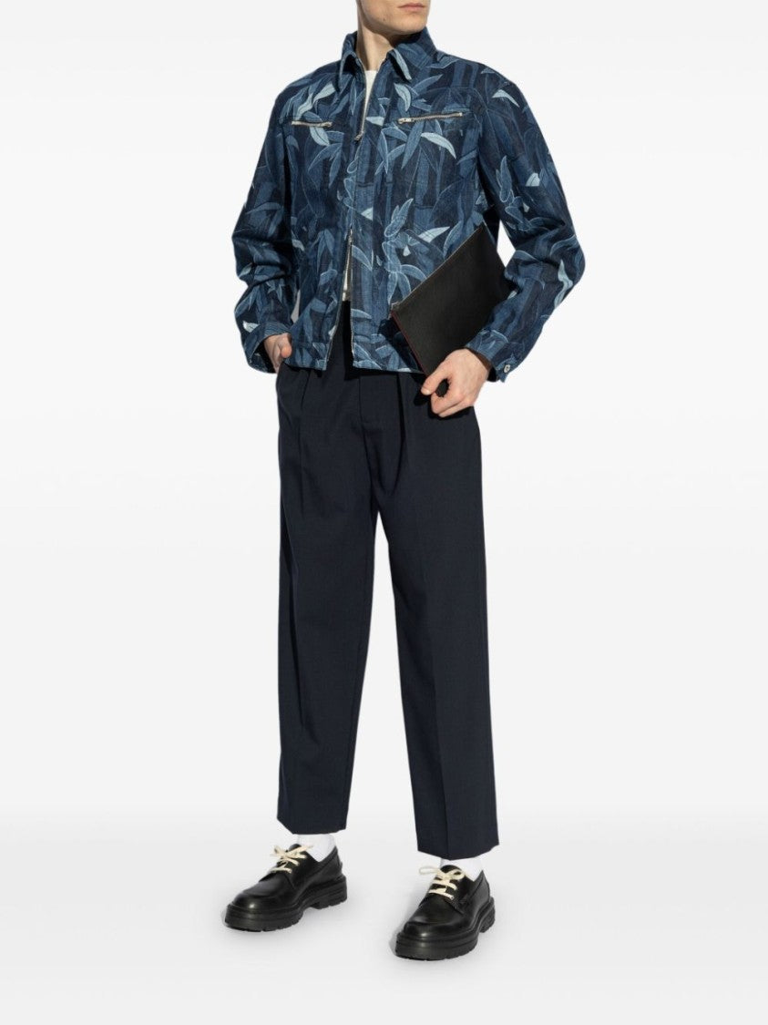 Kenzo Indigo Blue Two-Way Zip Jacket