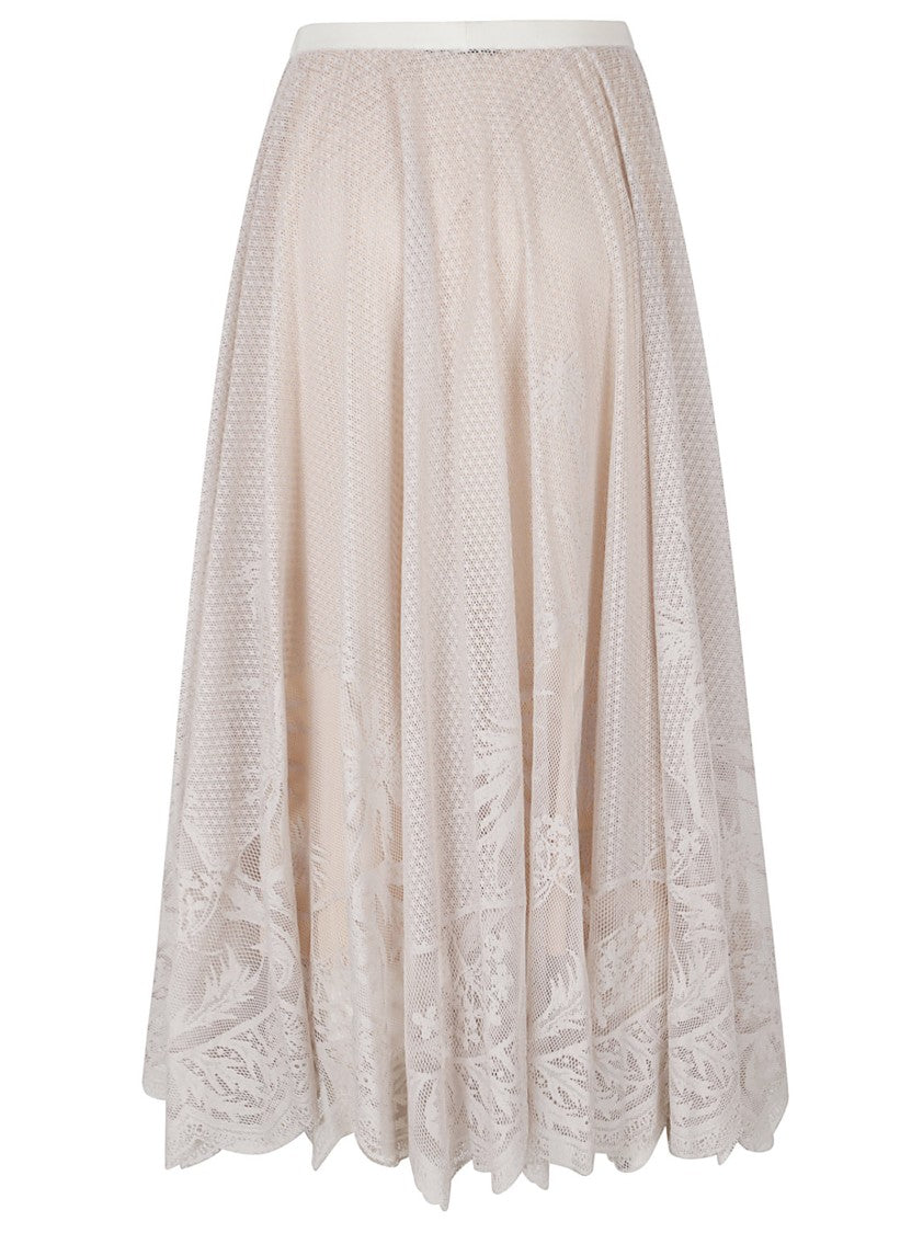 Fabiana Filippi Lace Jacquard Midi Skirt