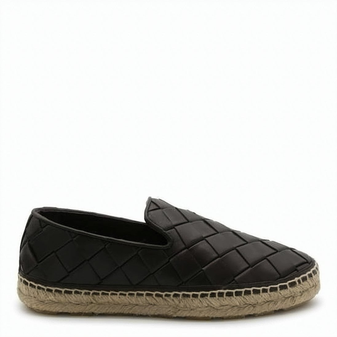 Bottega Veneta Woven Lambskin Loafer With Jute-Wrapped Sole And Padded Texture