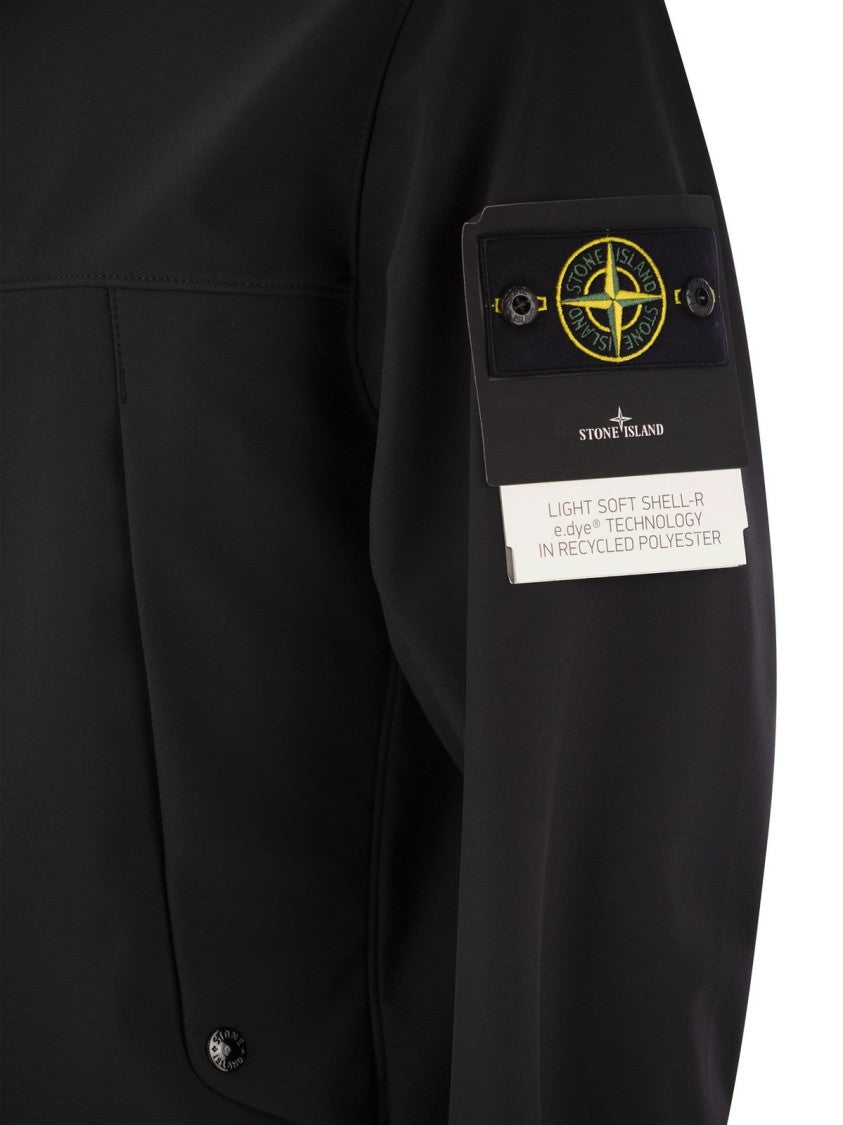 Stone Island Black High Collar Jacket
